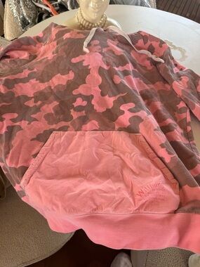 Scotch and soda Pink Camo Hoodie with Front Pocket